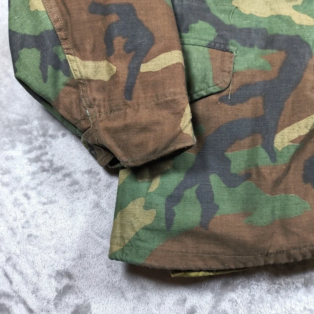 USMC Field Jacket‎ Mens Small Regular Woodland Camo Cold Weather Quilted Liner